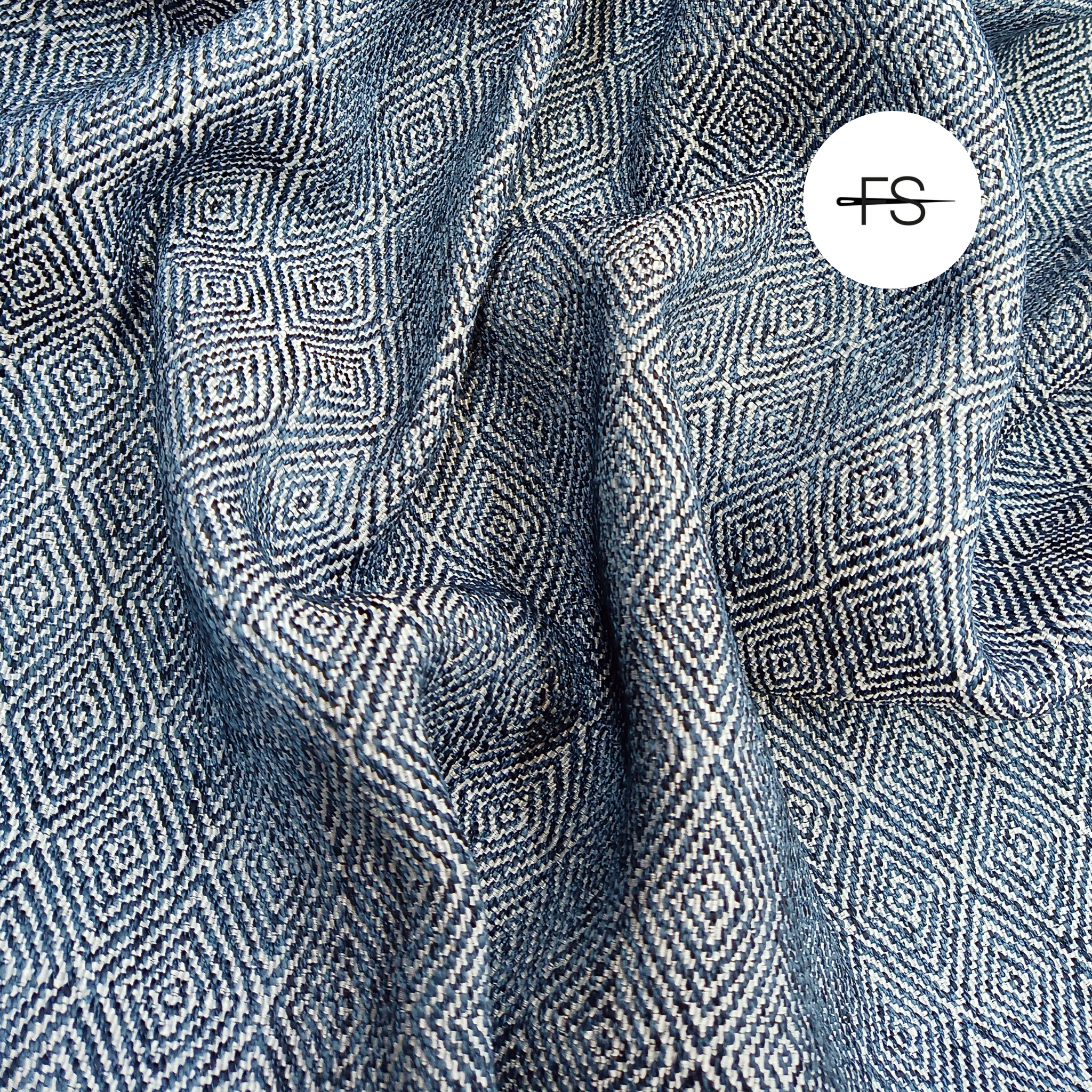 Upholstery fabric: Dempsey Navy blue