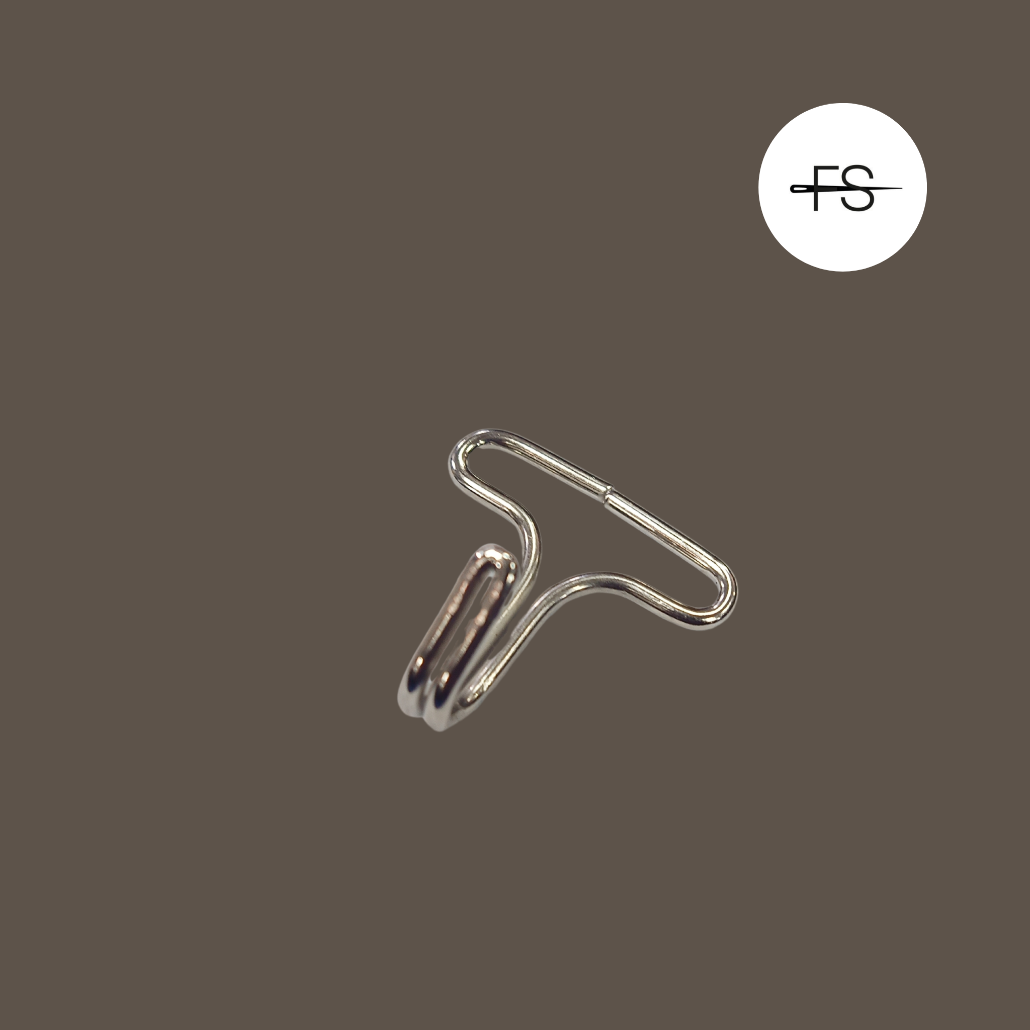 Flat hook no eyes 30mm