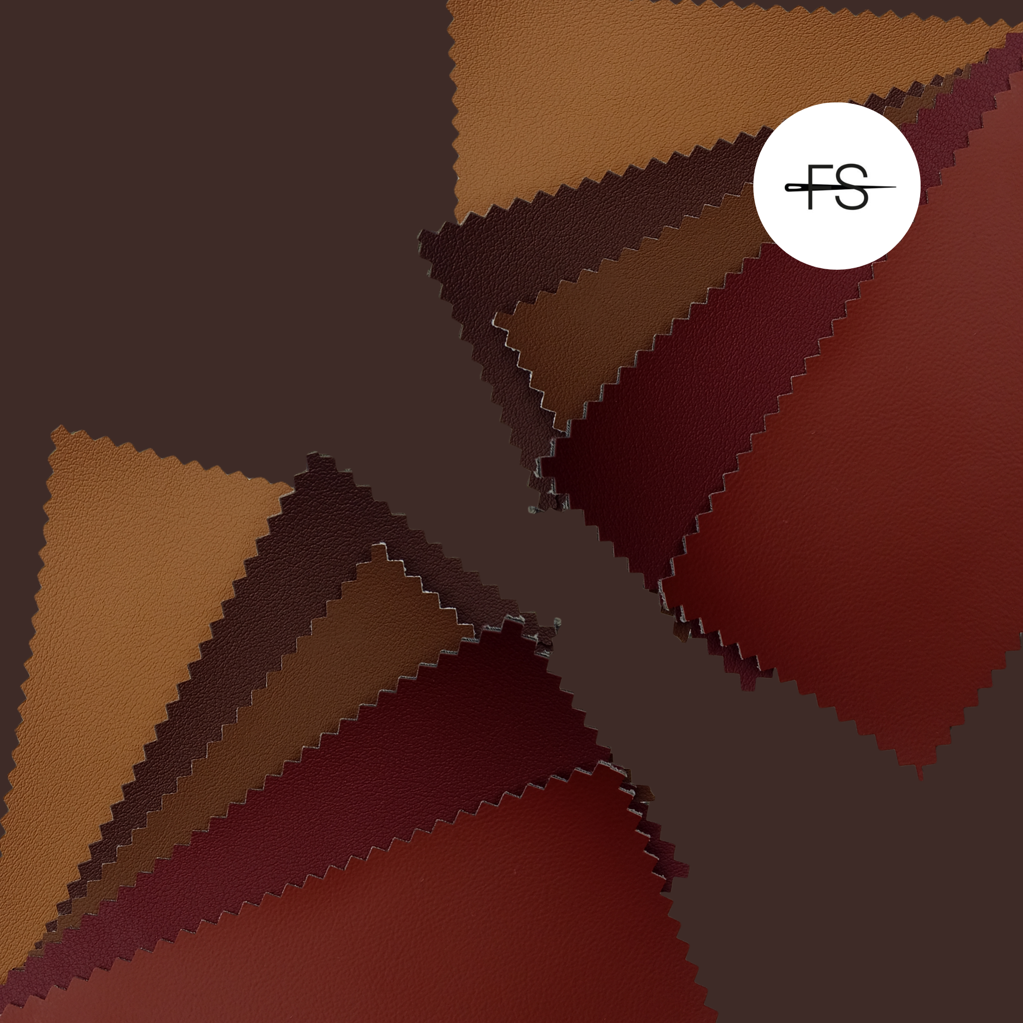 Maroon, caramel and brown Vinyl