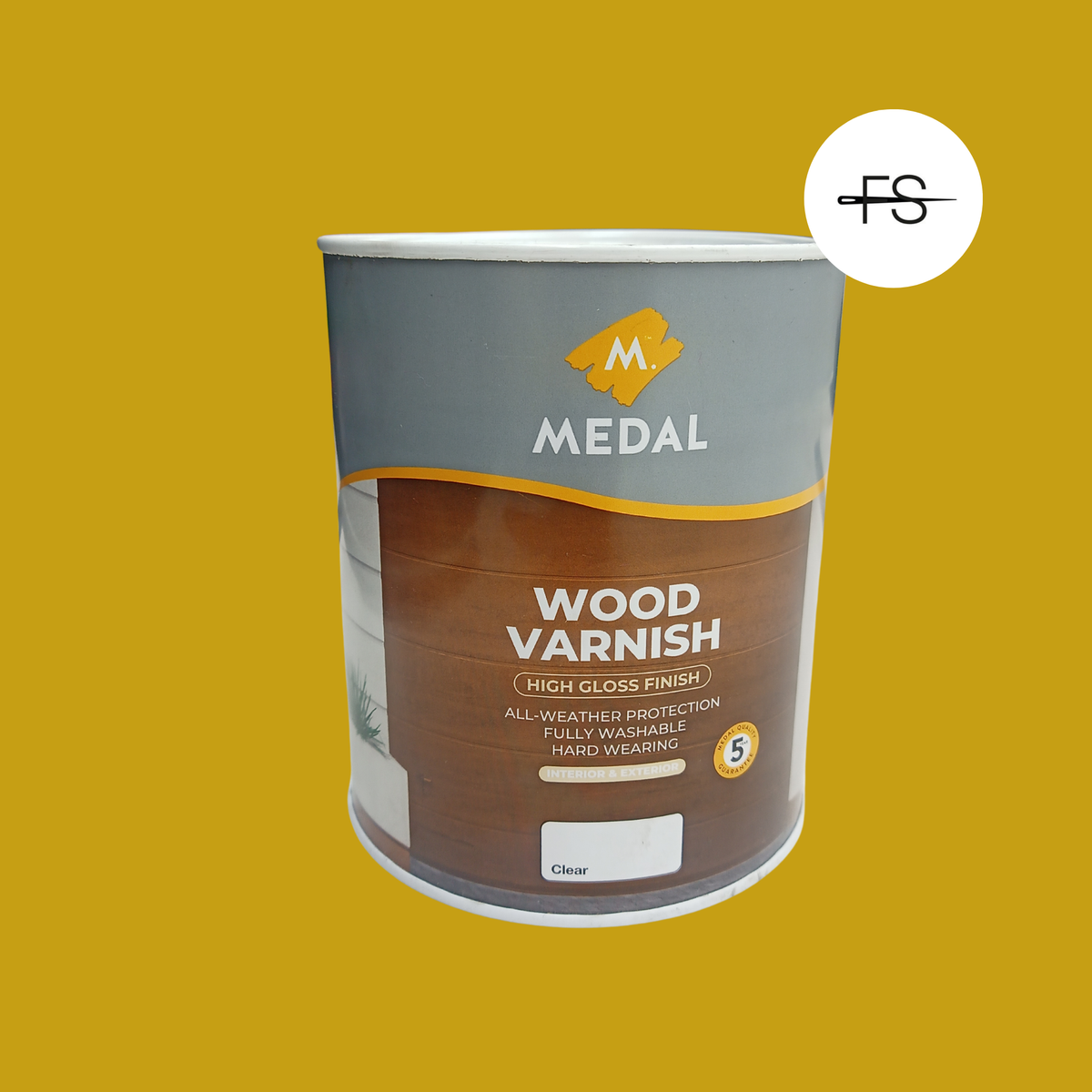 Wood varnish 1 liter can