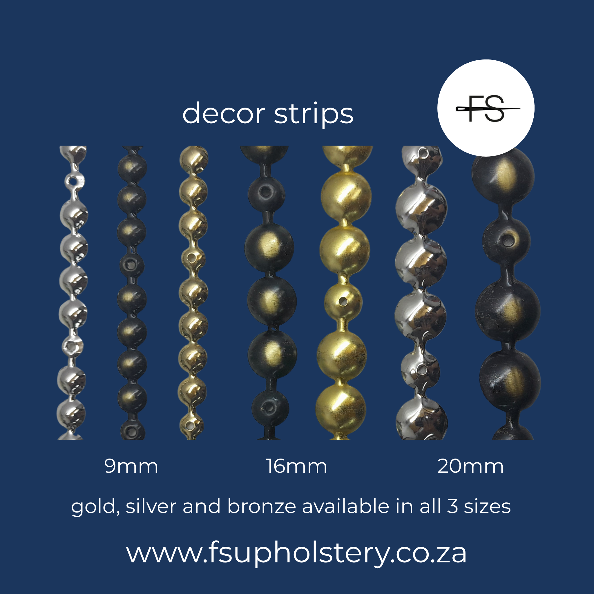 Decor strips and studs