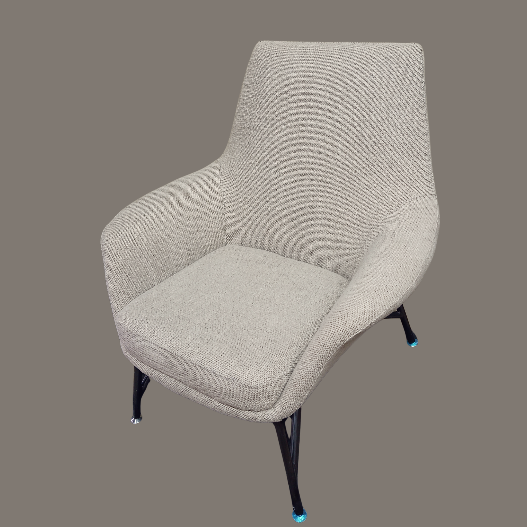 Beige Grey Armchair