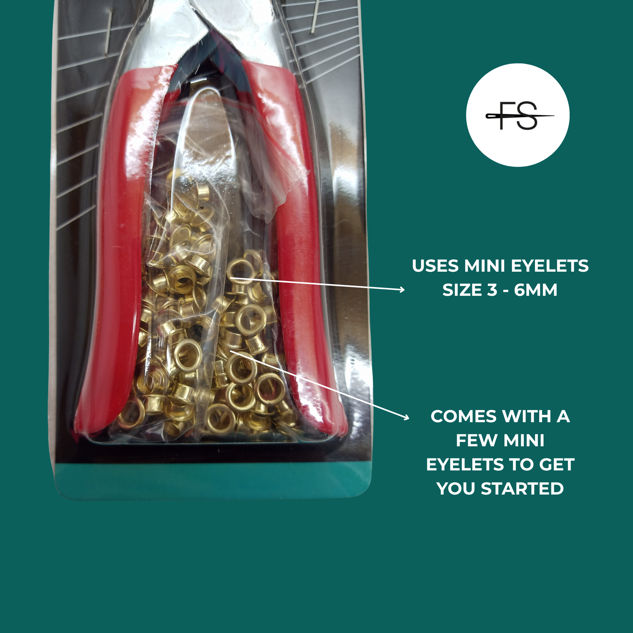 Mini eyelets pliers