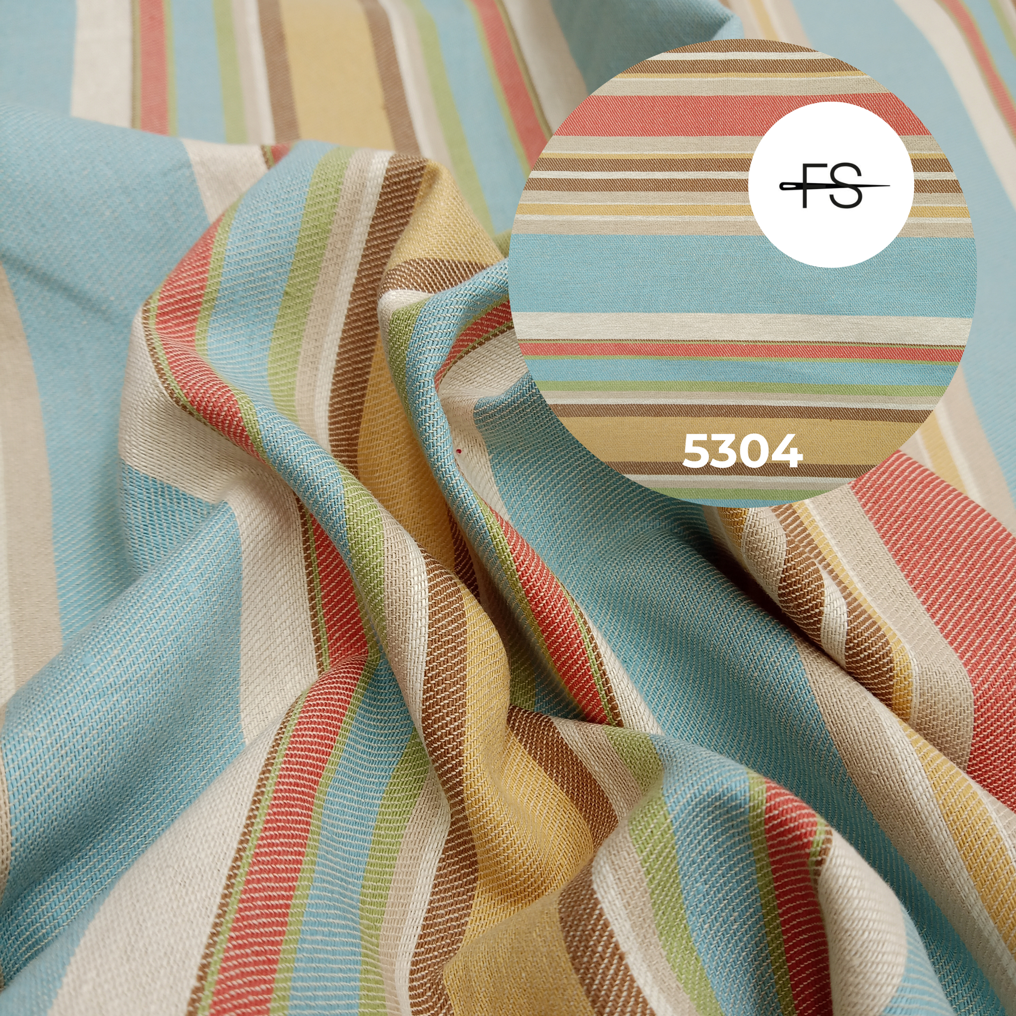 Upholstery fabric: Colourful stripes