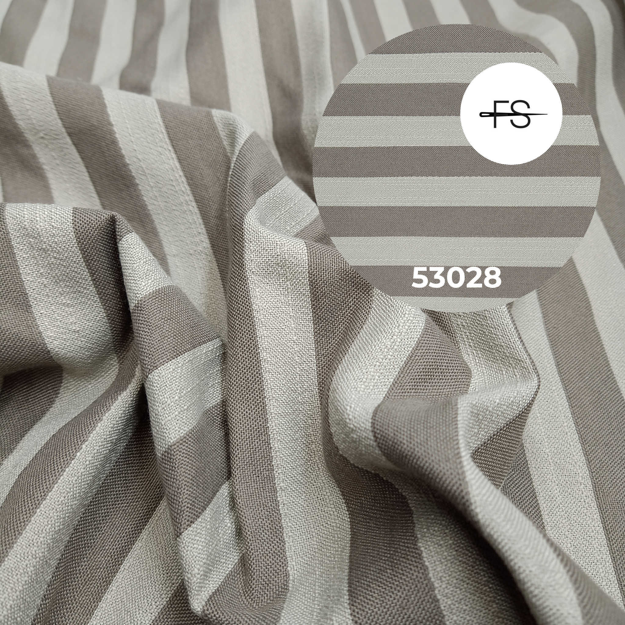 Upholstery fabric: Brown stripes