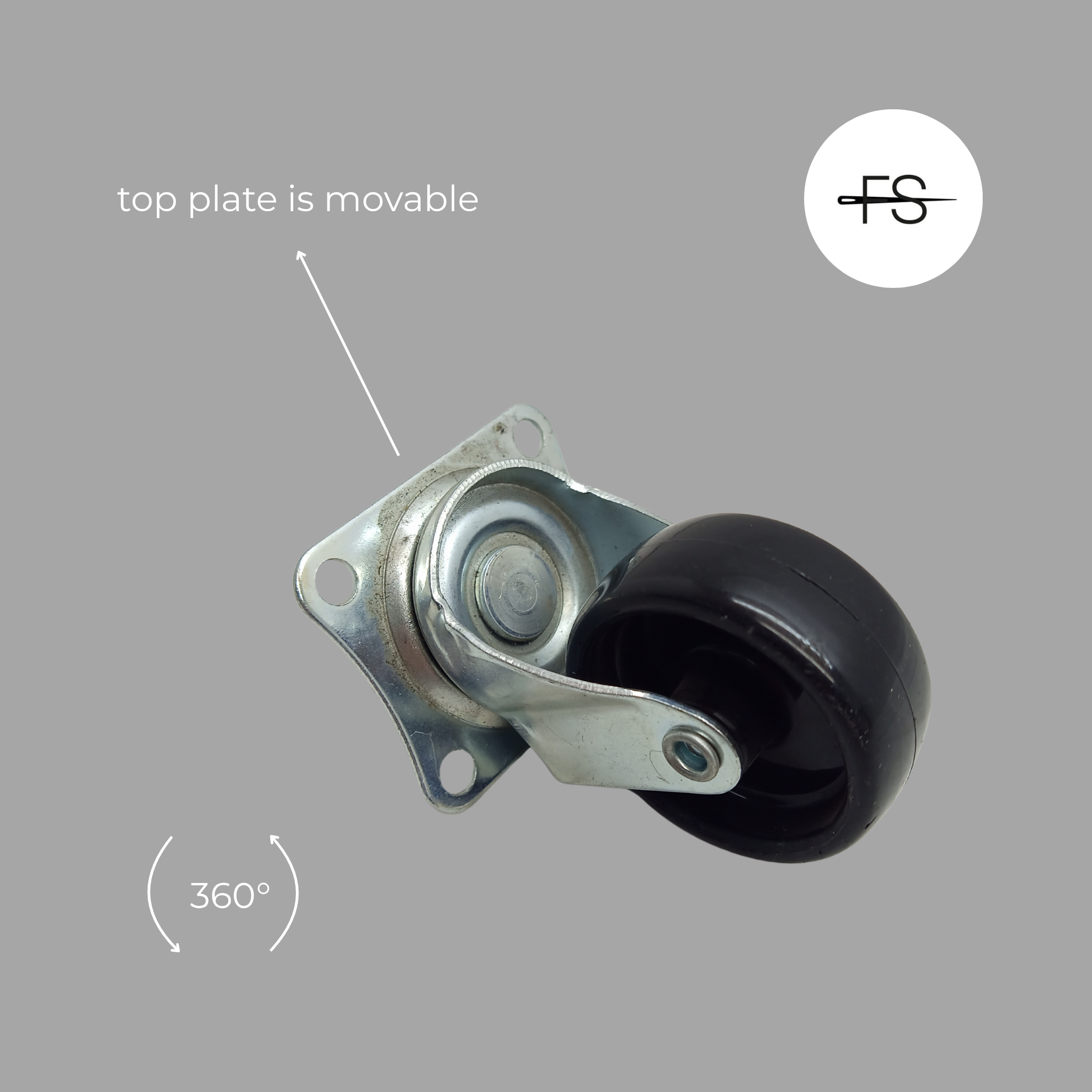 Castor wheel swivel: 1