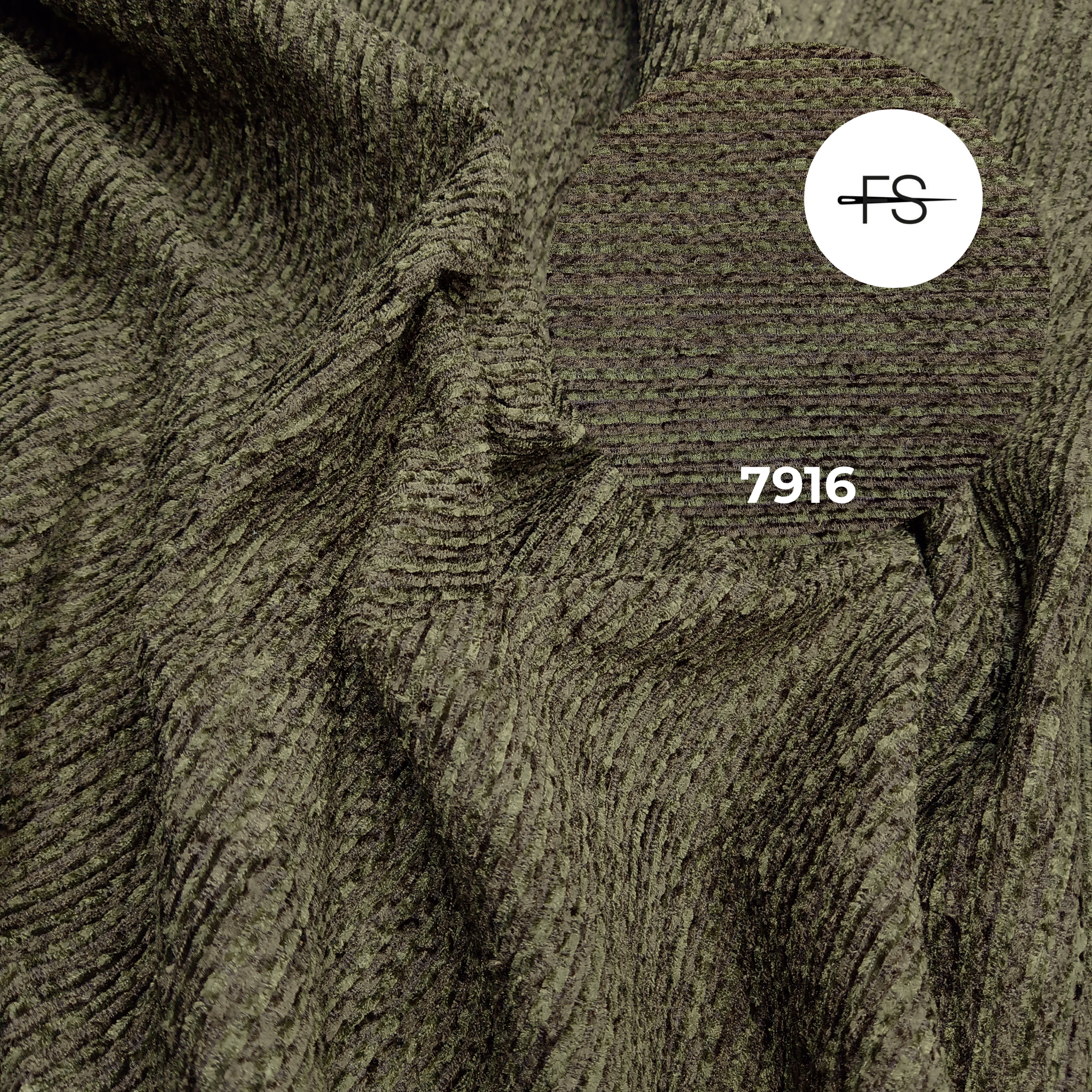 Upholstery fabric: Dark brown/green