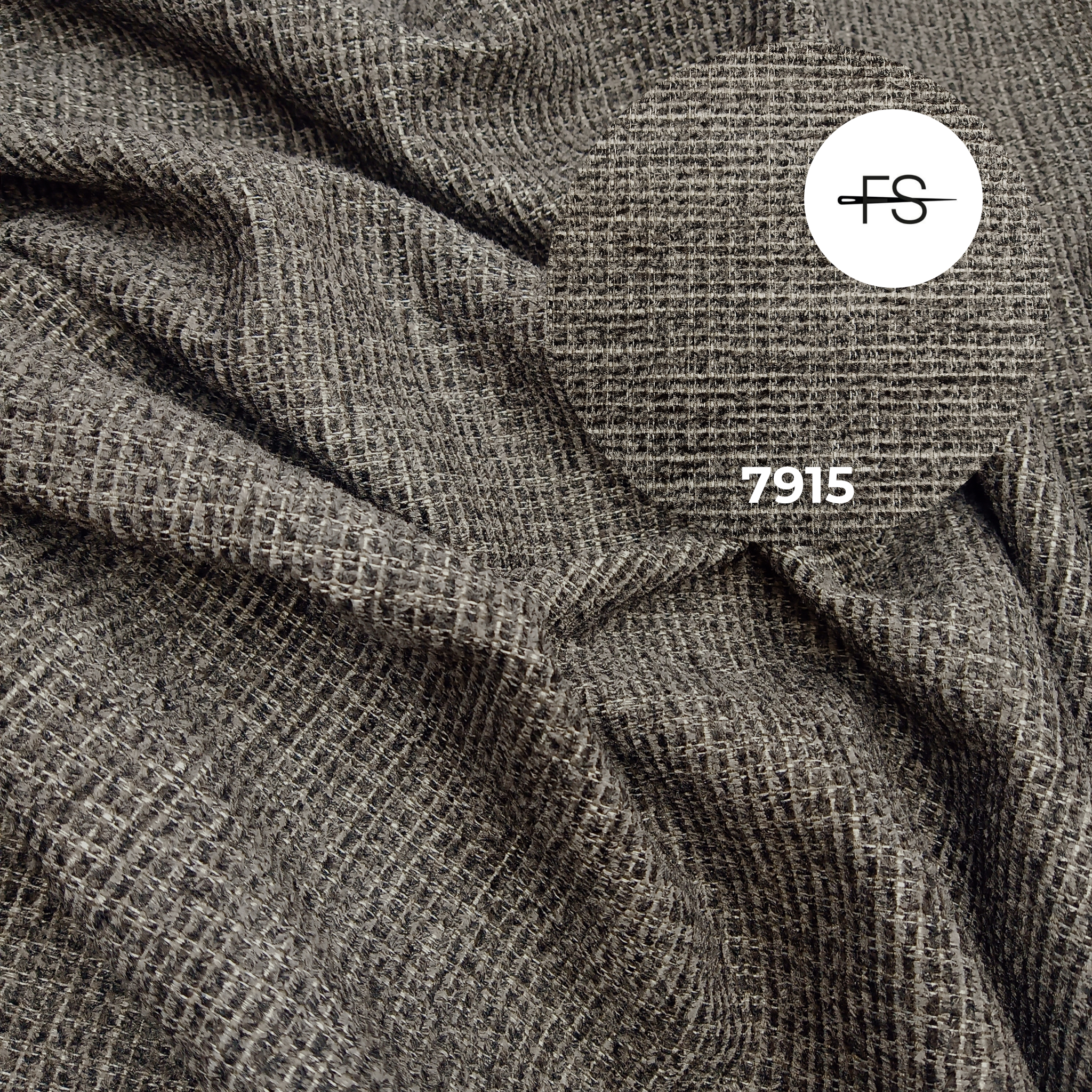 Upholstery fabric: Grey Brown