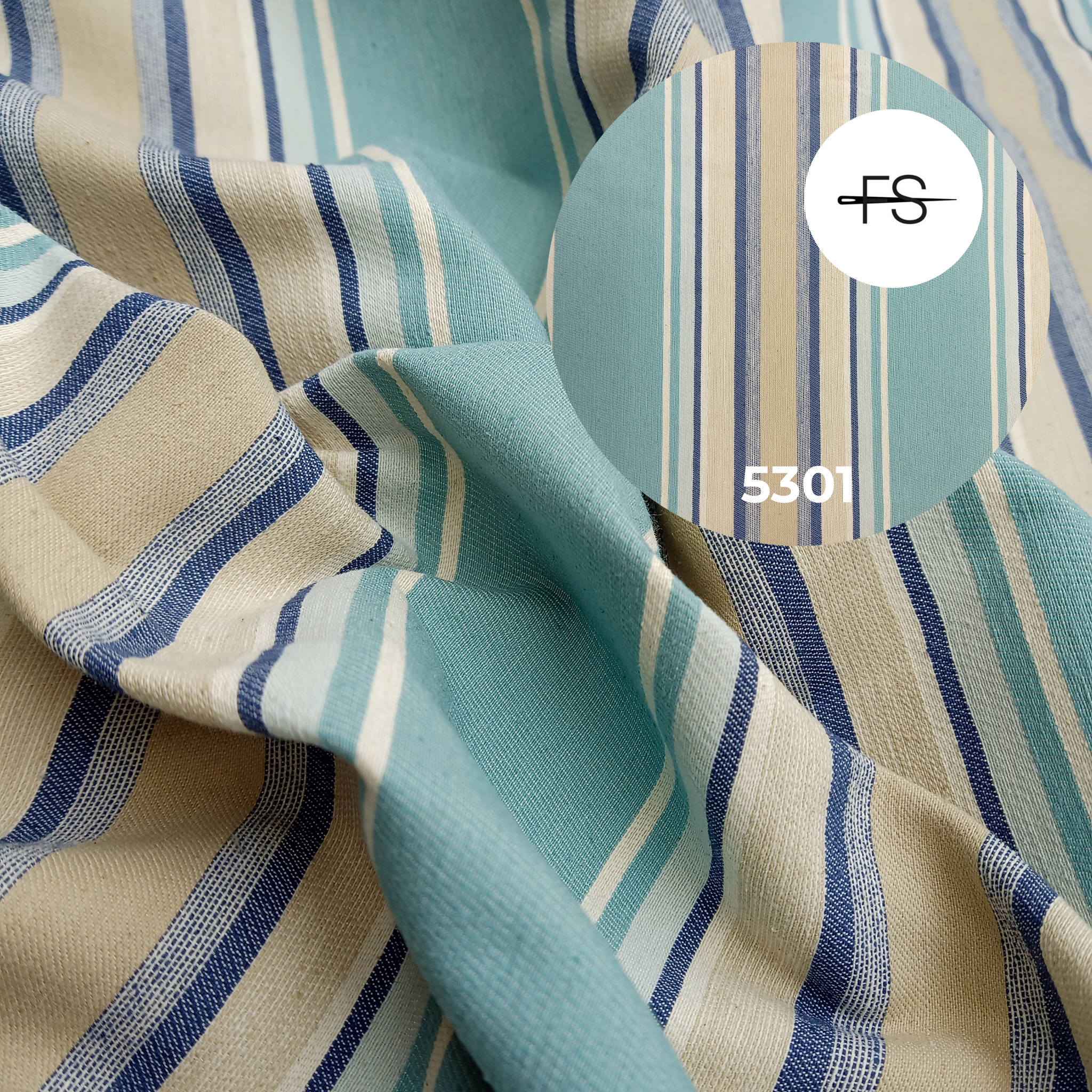Upholstery fabric: Colourful stripes