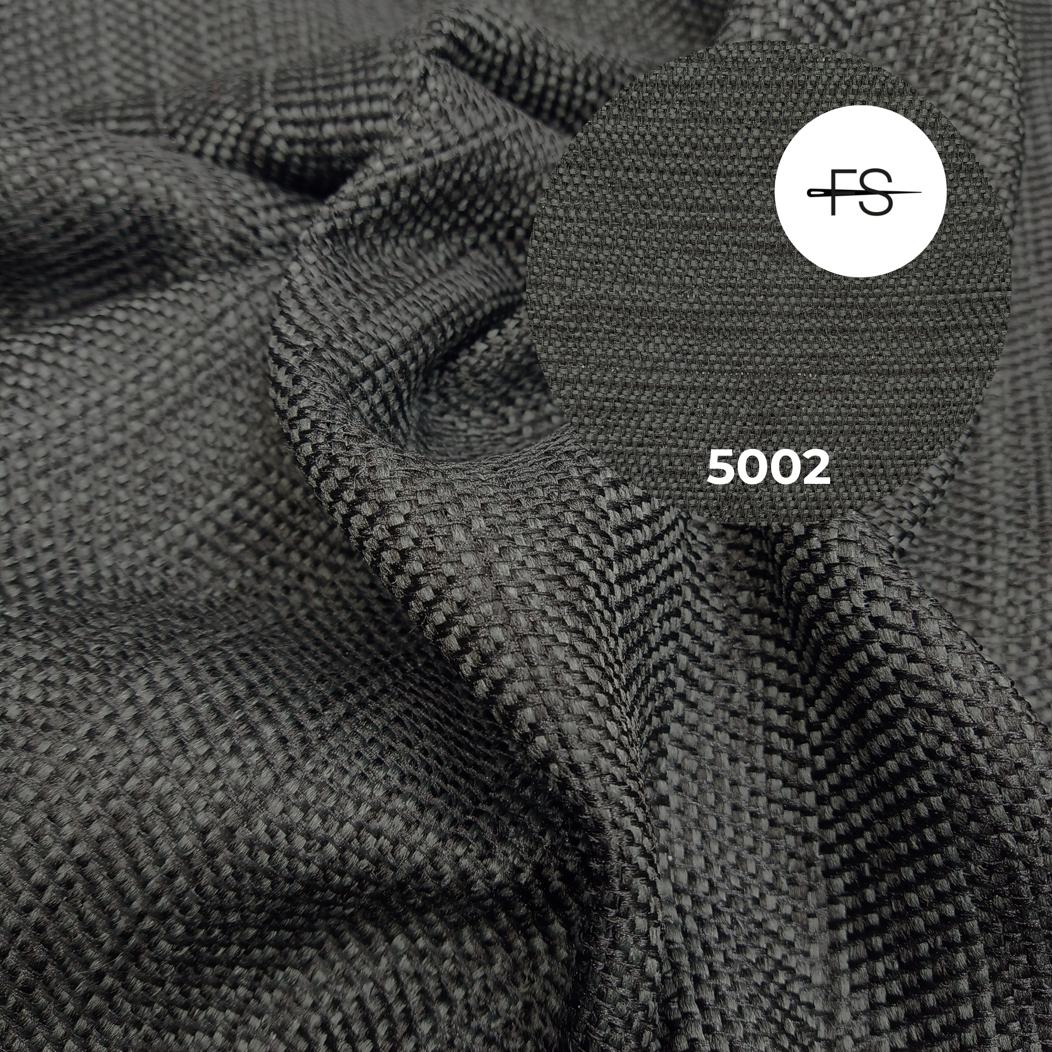 Upholstery fabric: Woven Black and Blue