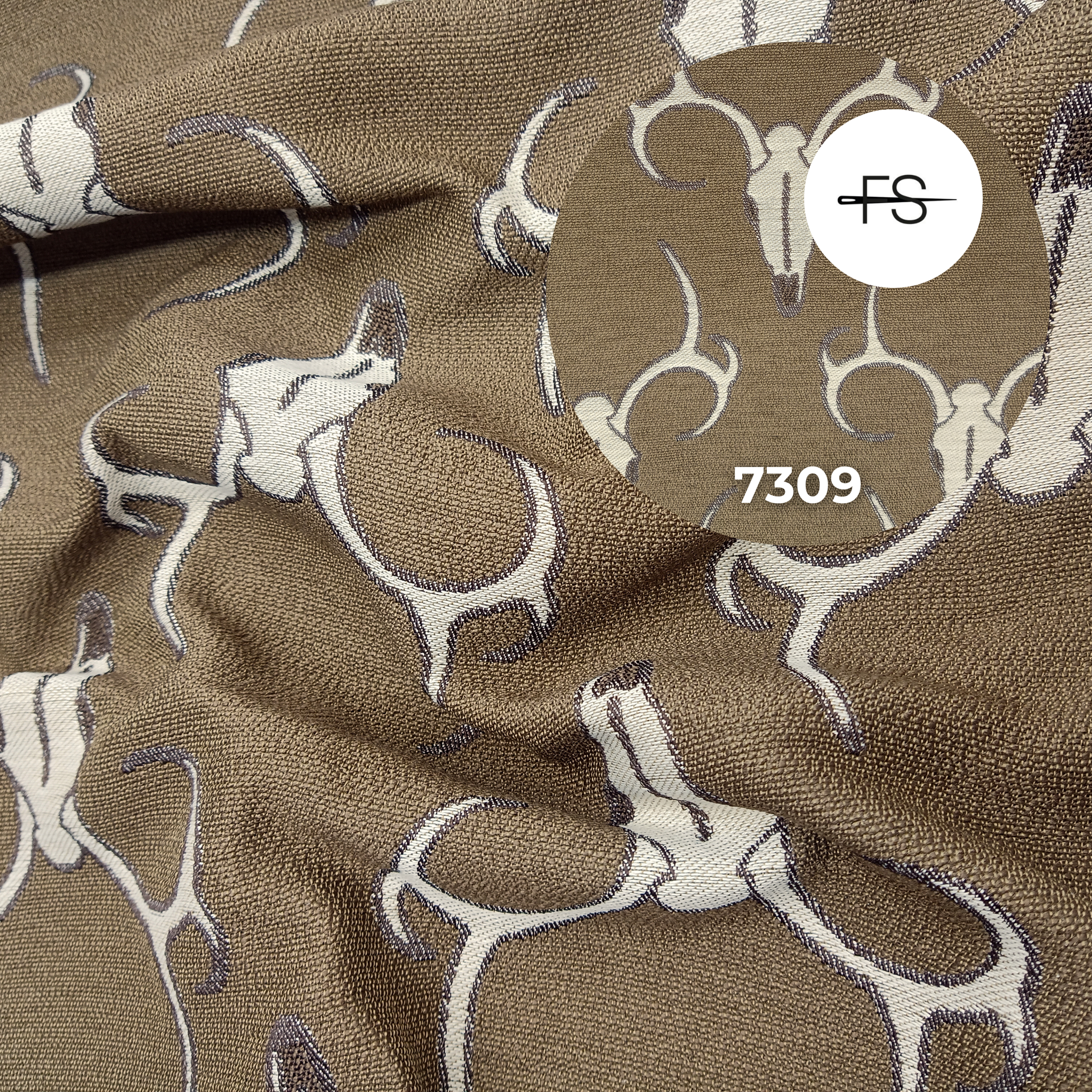 Upholstery fabric : Safari Buck head