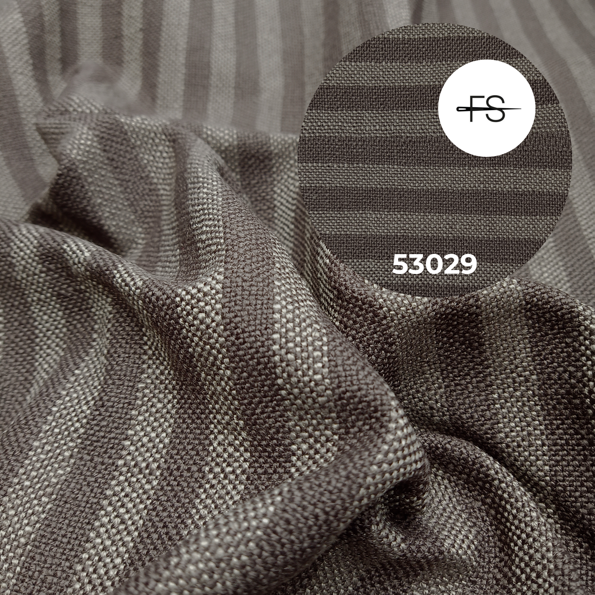 Upholstery fabric: Brown stripes