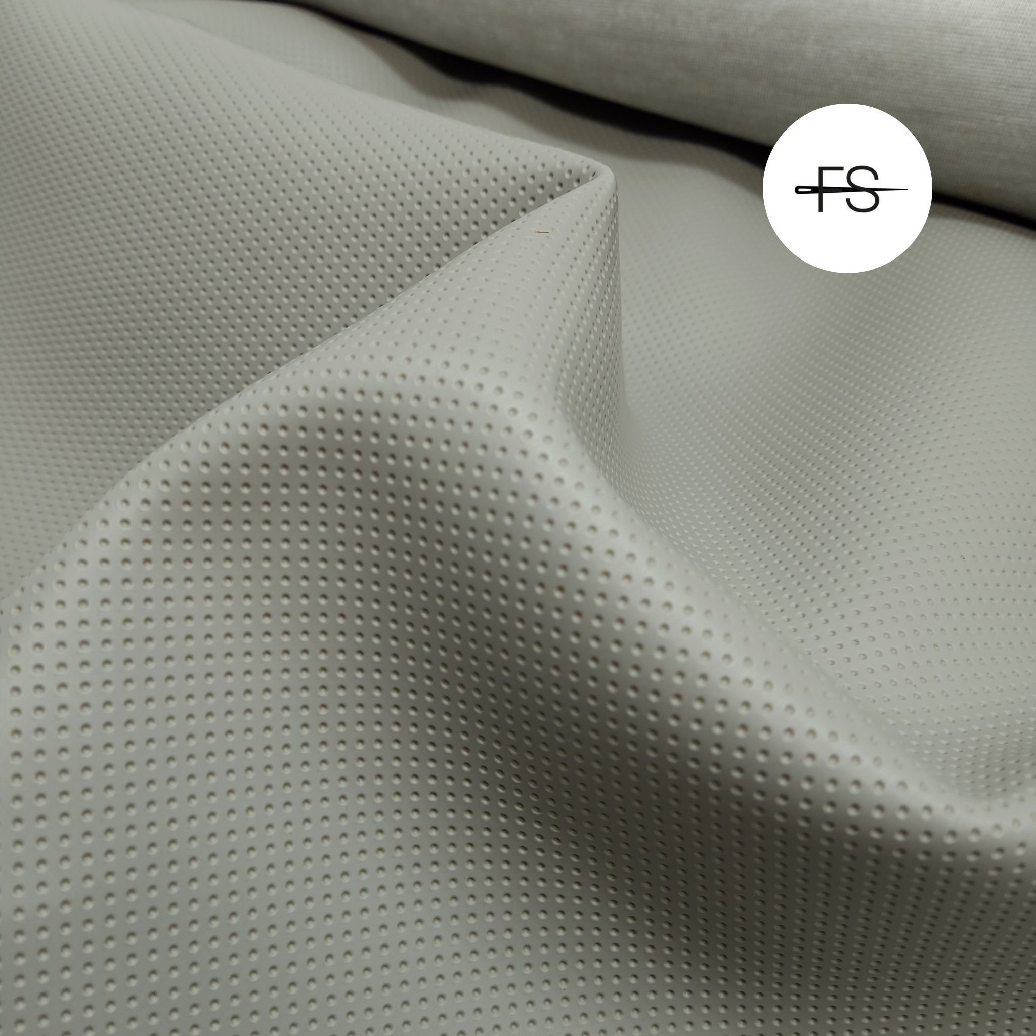 Semi Perforated Grey Vinyl