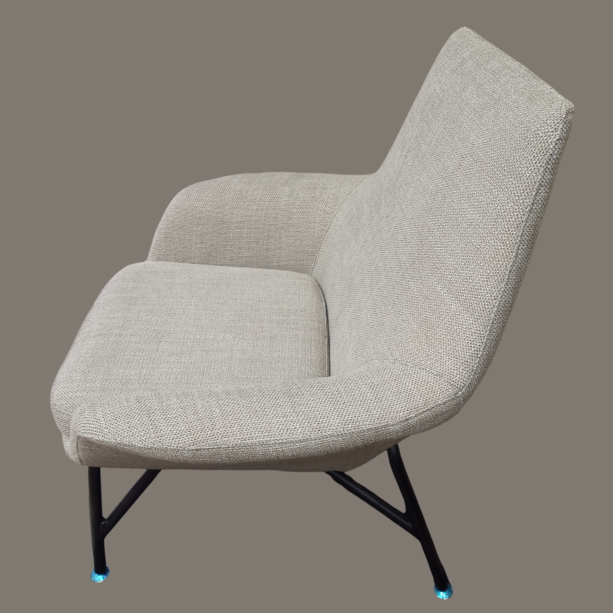 Beige Grey Armchair