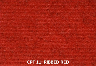 Carpet CPT 11 Ribbed Red