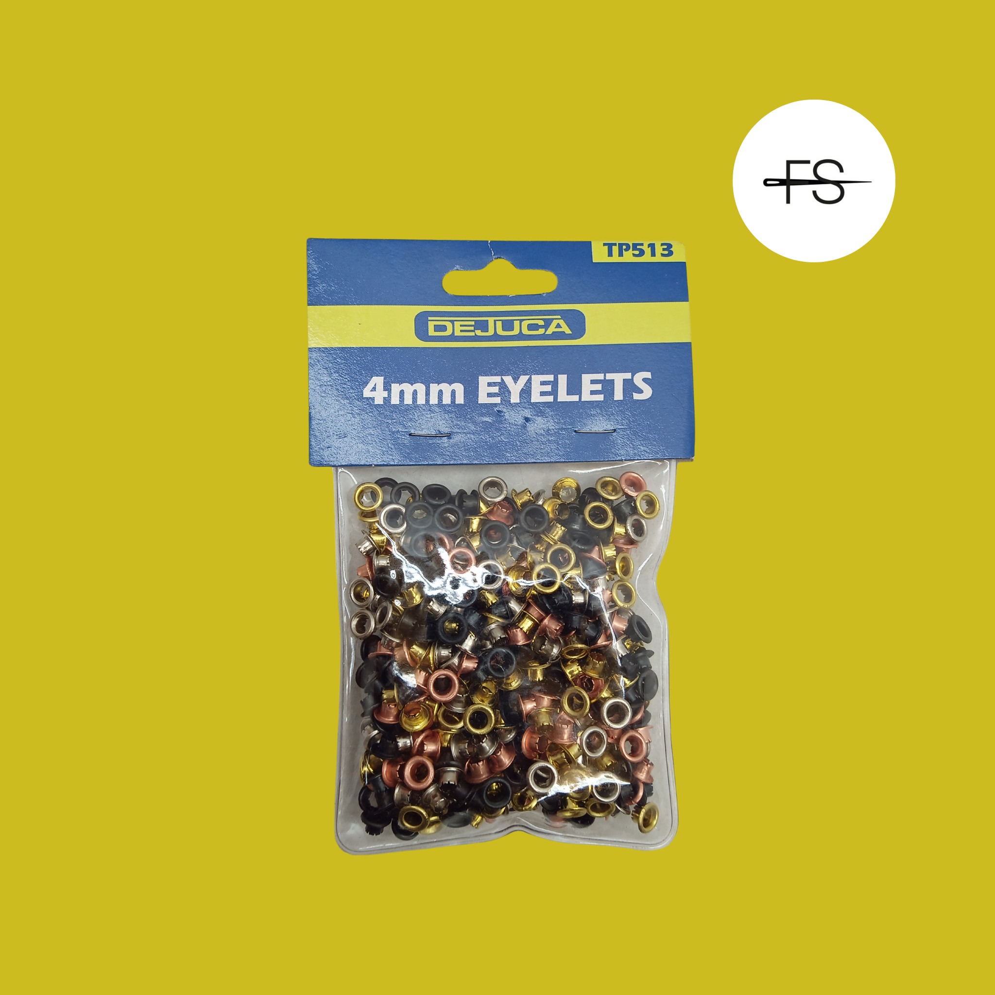 4mm Eyelets assorted colours pack