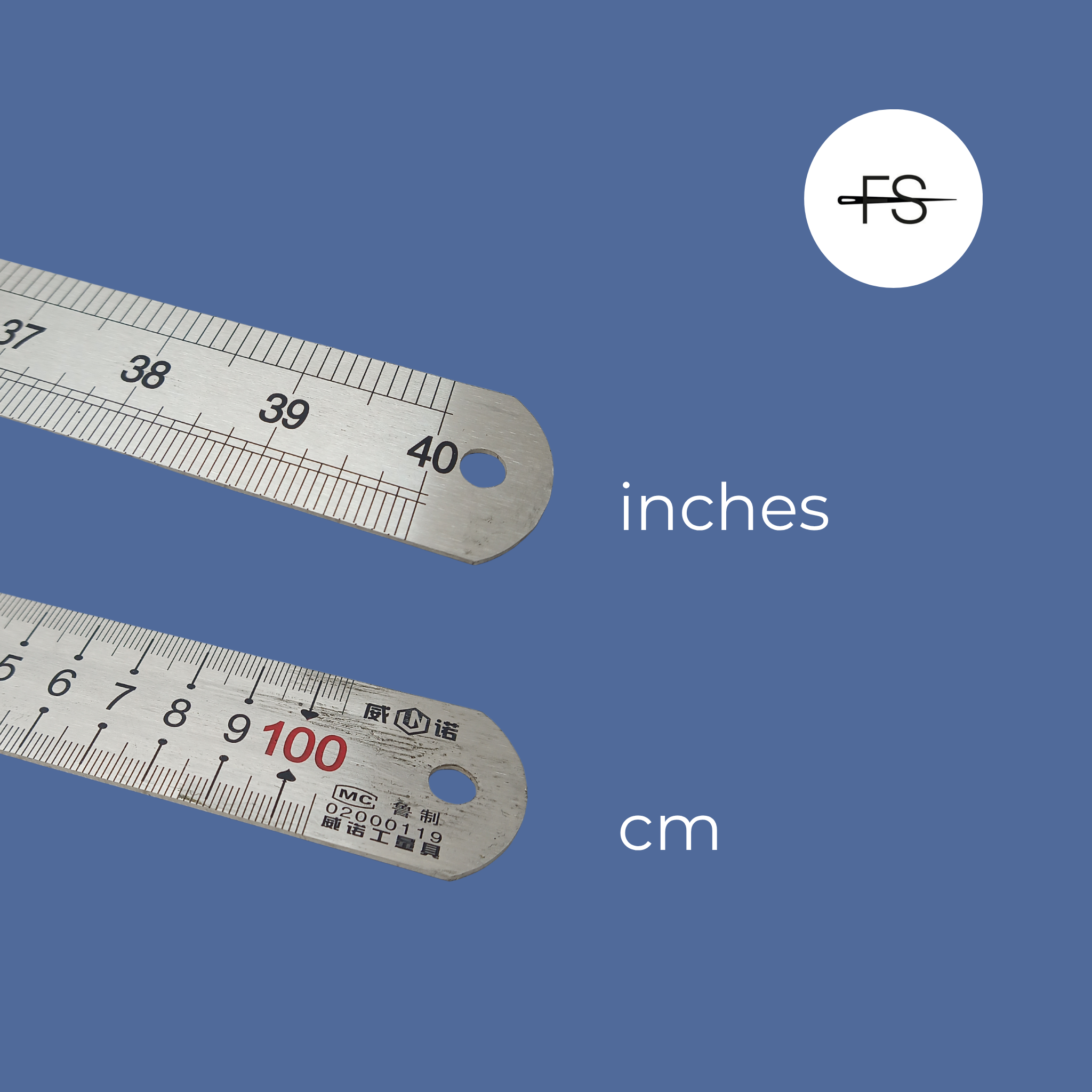1 Meter Metal ruler