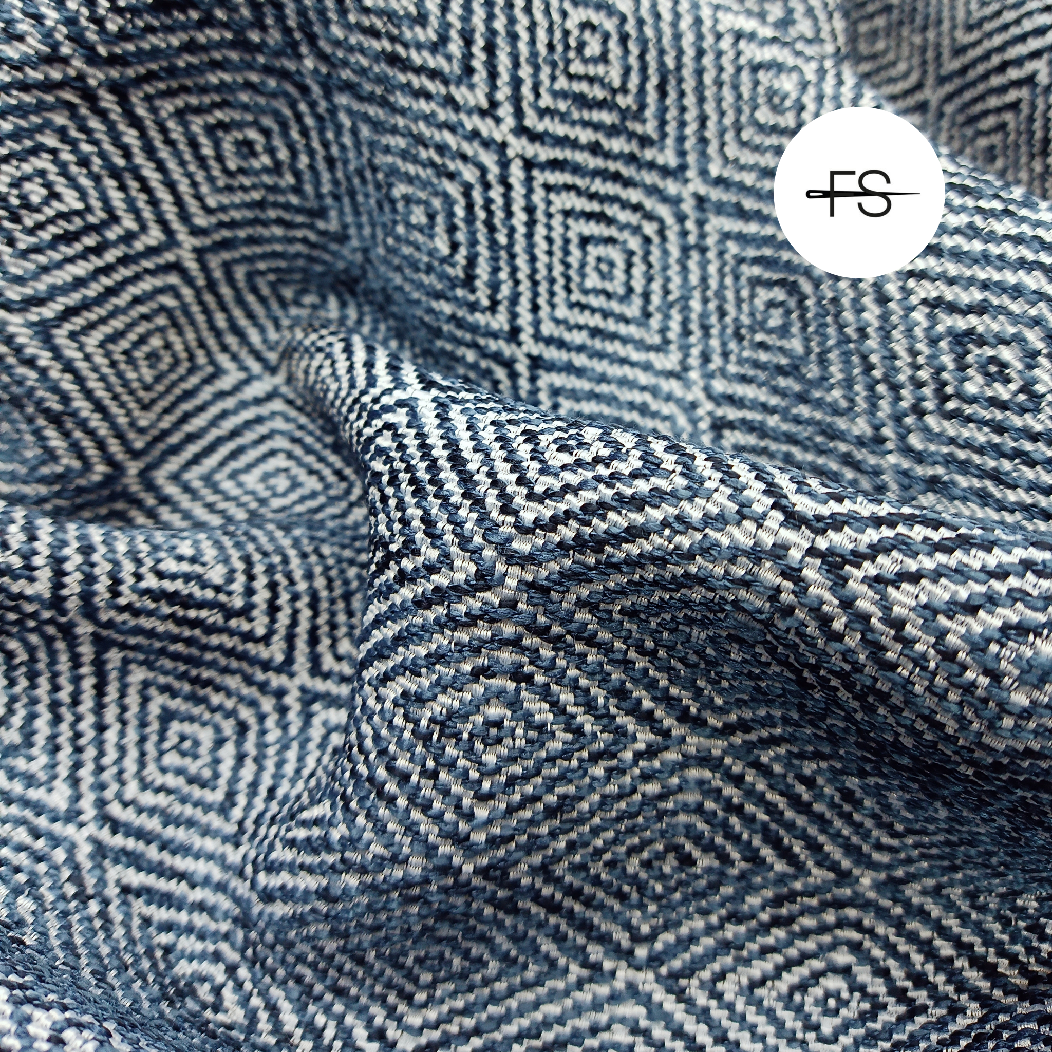 Upholstery fabric: Dempsey Navy blue