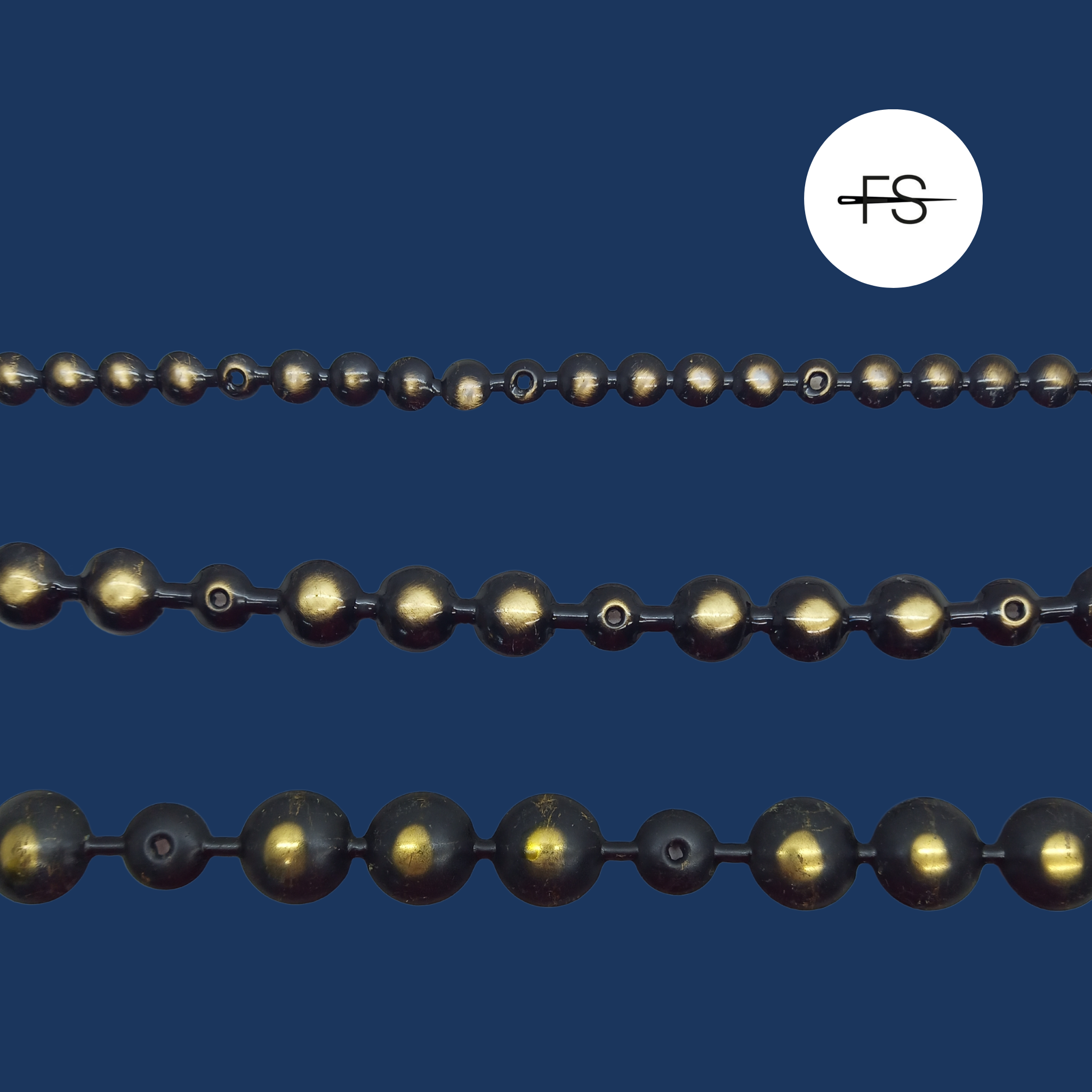 Decor Strips 1 meter Black and Bronze