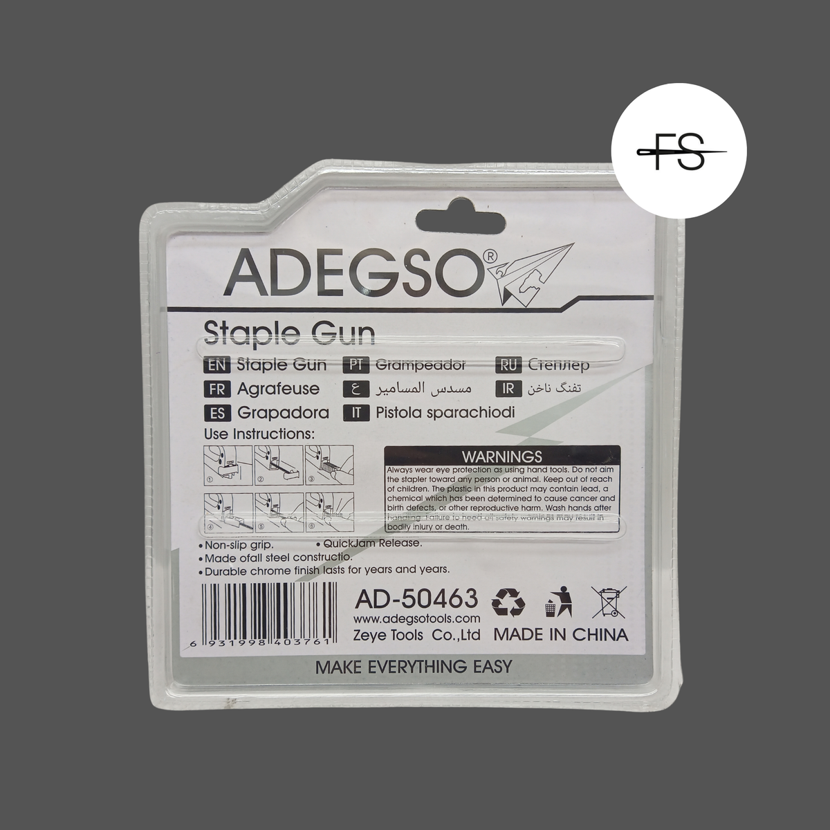 Adegso Hand staple gun