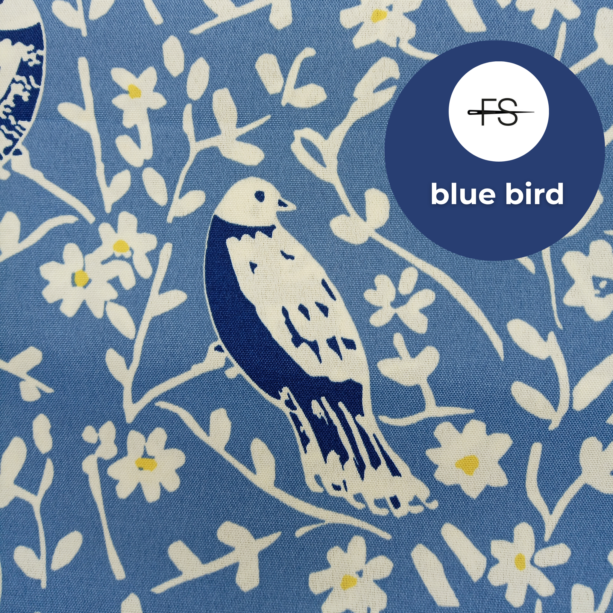 Fabric Tablecloth : Blue Bird