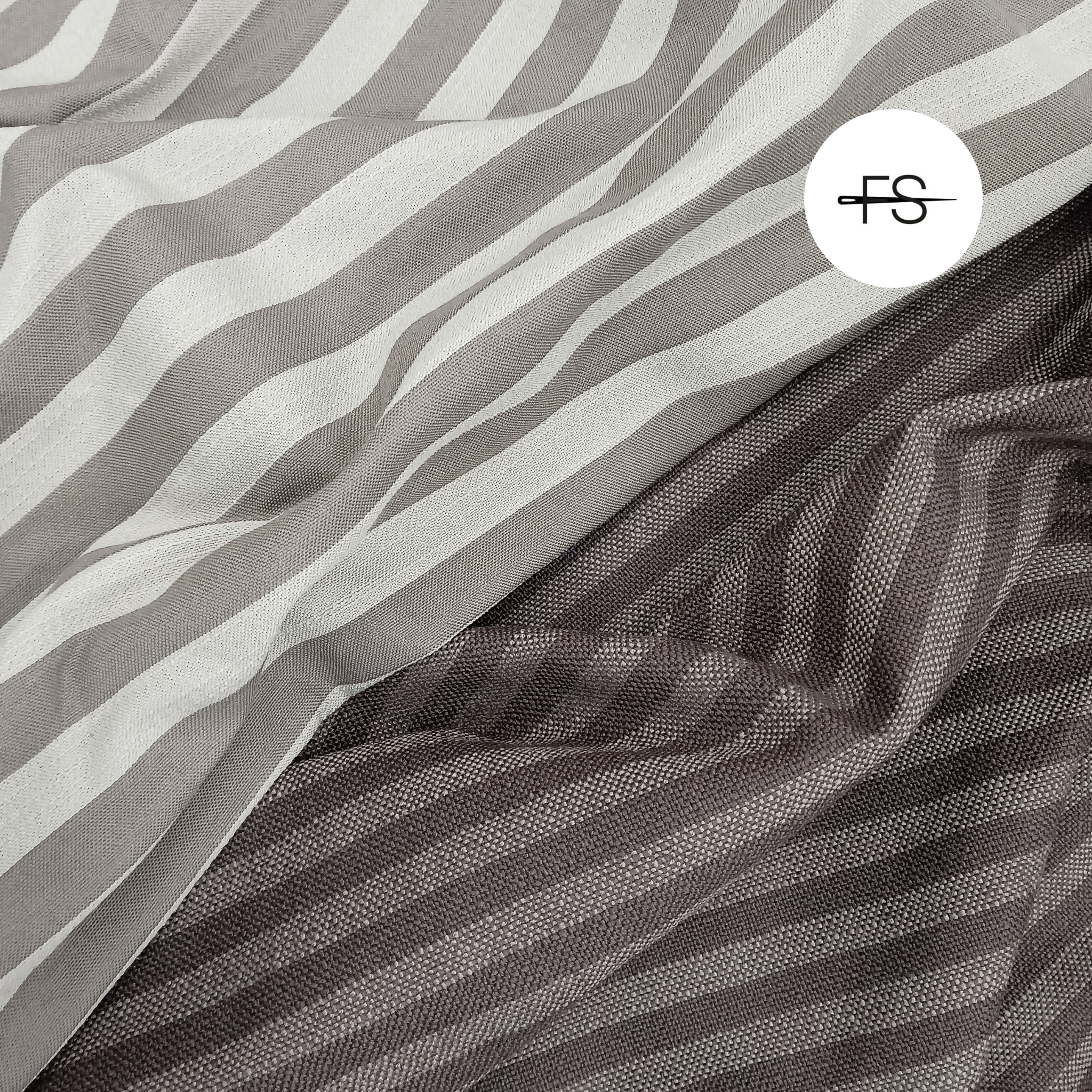 Upholstery fabric: Brown stripes