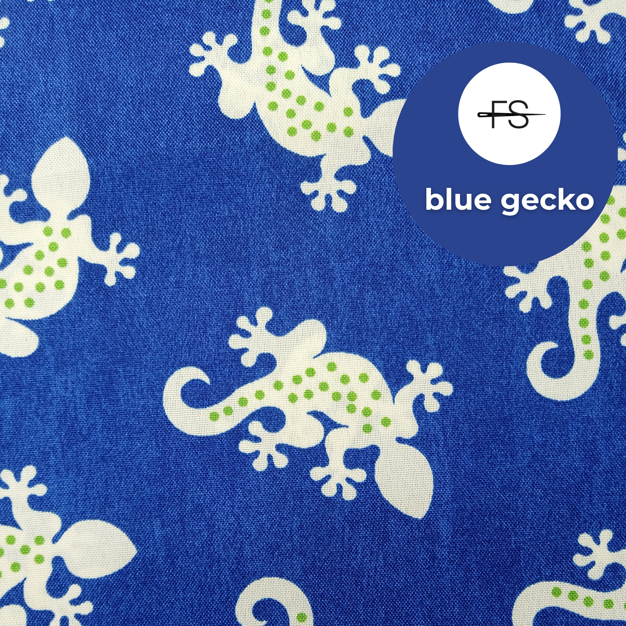 Fabric Tablecloth : Blue Gecko
