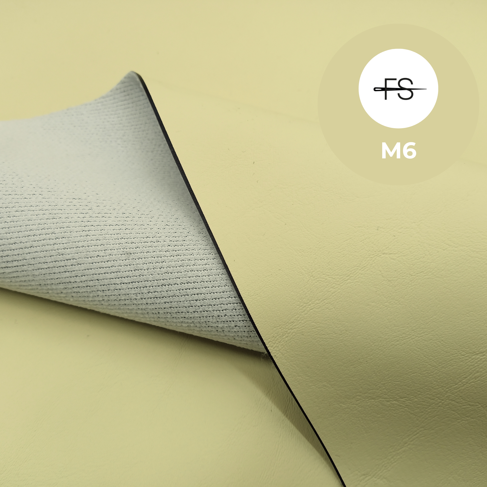 Light yellow waterproof marine vinyl 