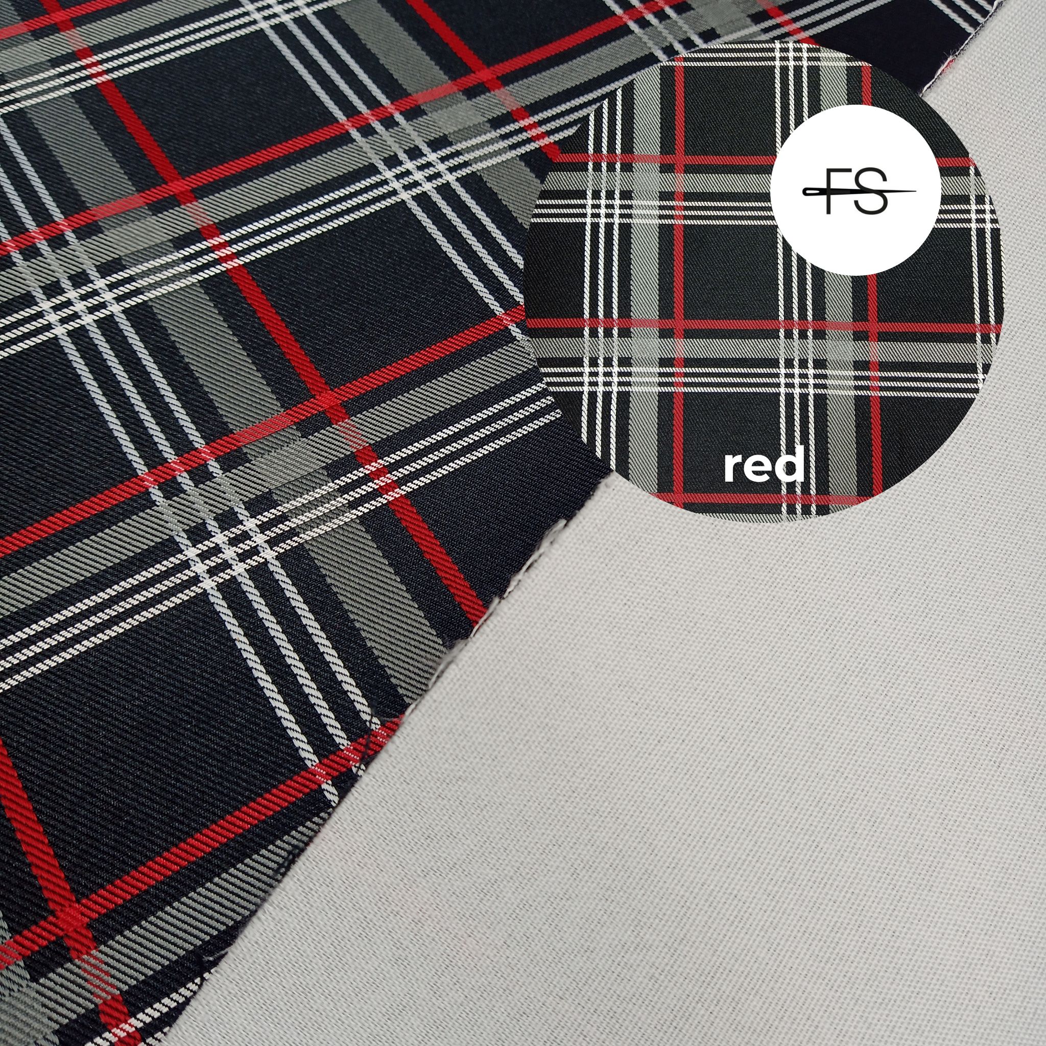 Checkered Motor fabric