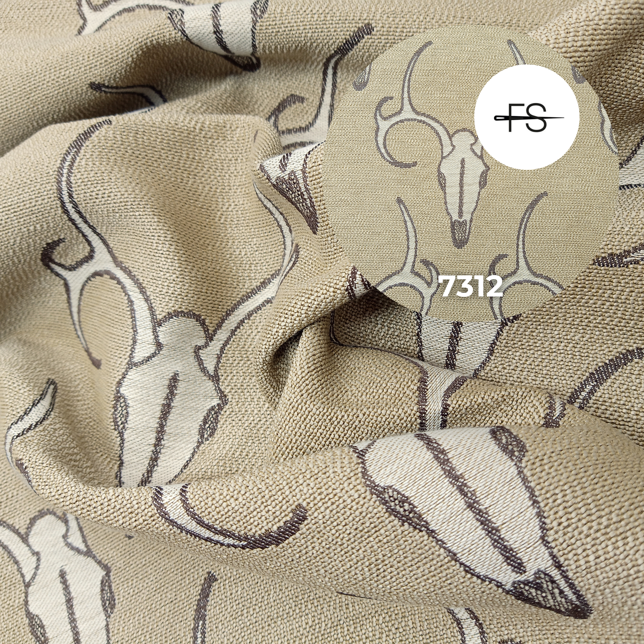 Upholstery fabric : Safari Buck head
