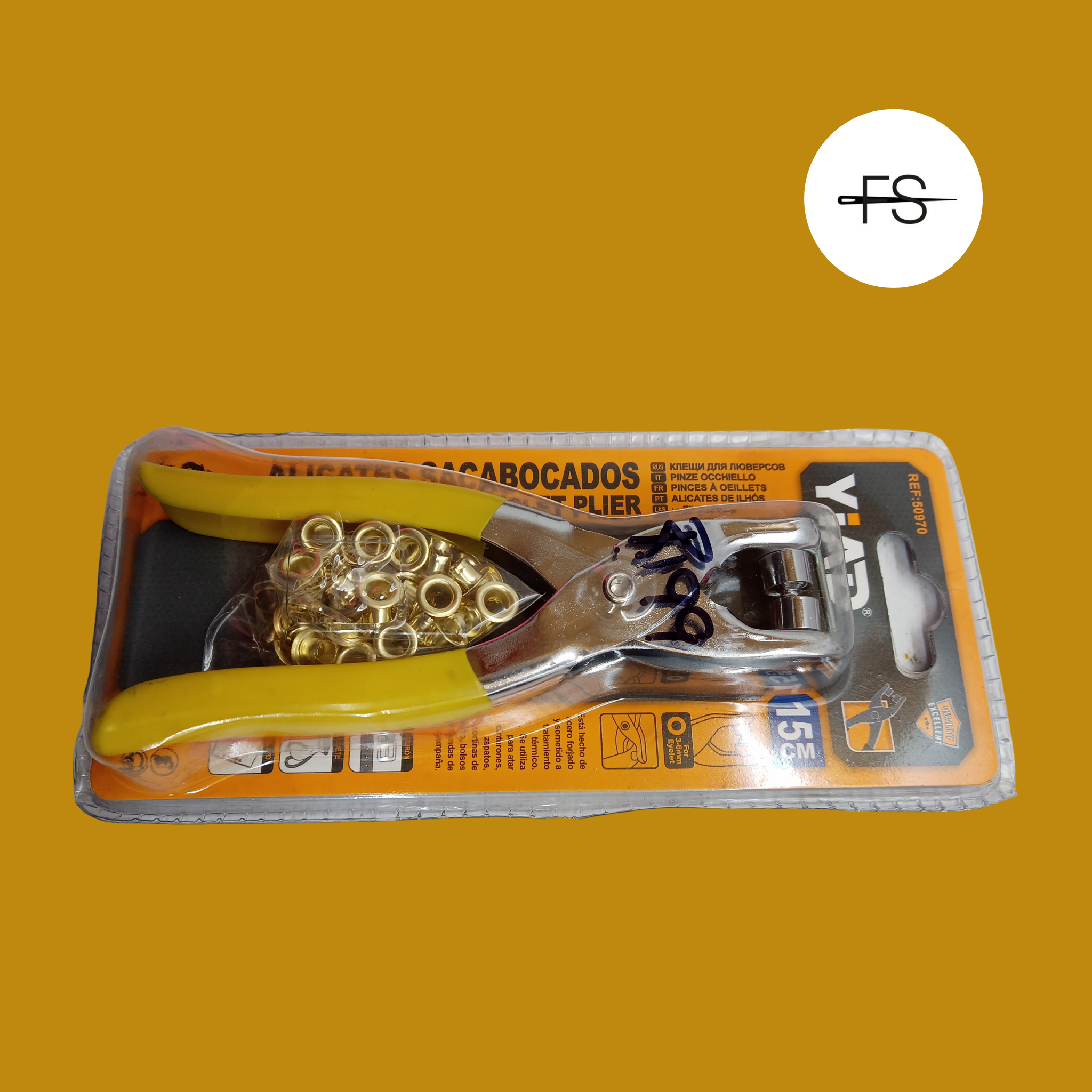 Mini eyelets pliers