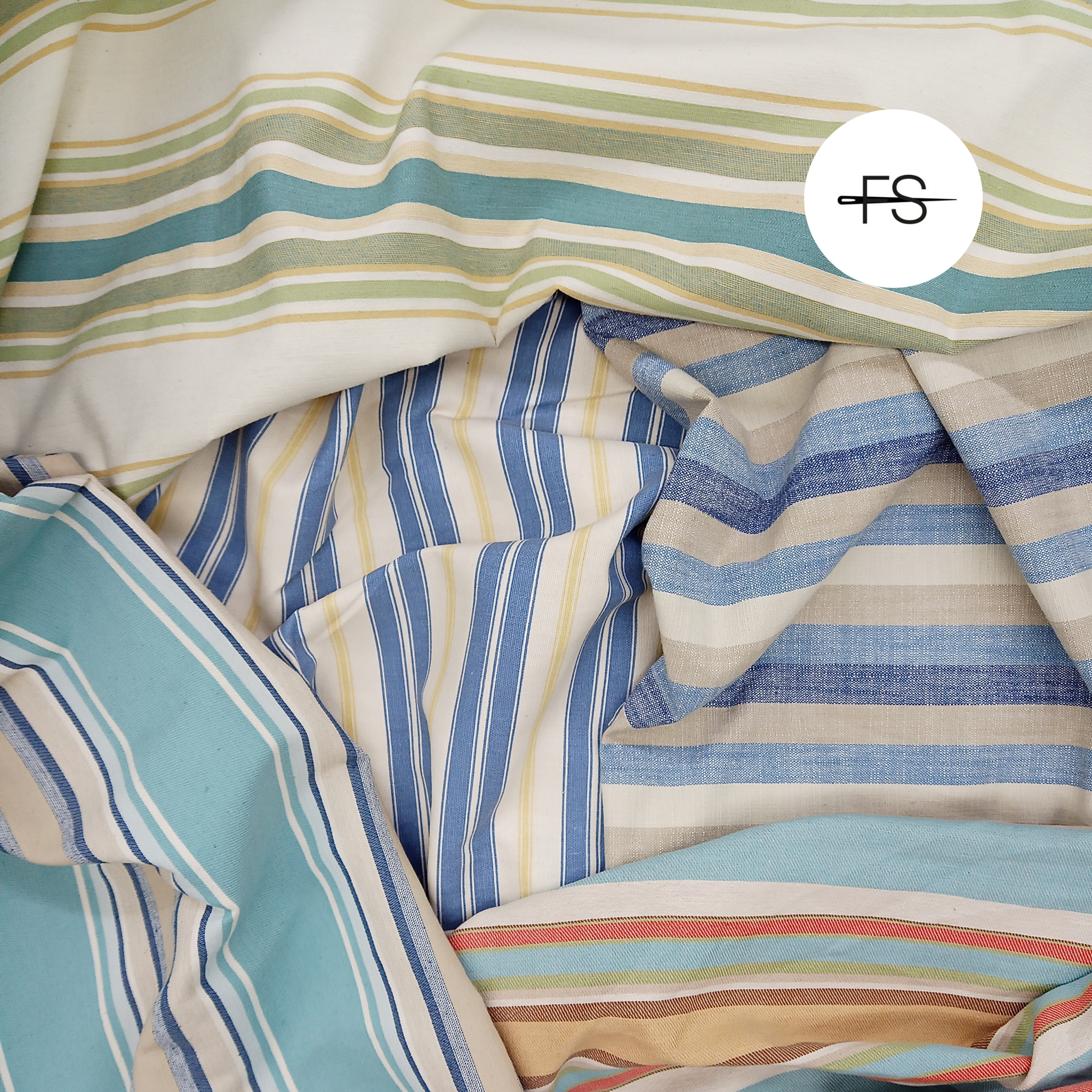 Upholstery fabric: Colourful stripes