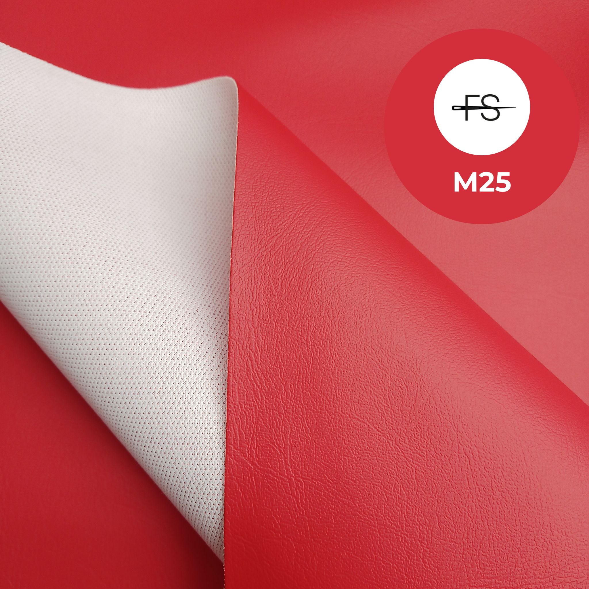 Red waterproof marine vinyl 