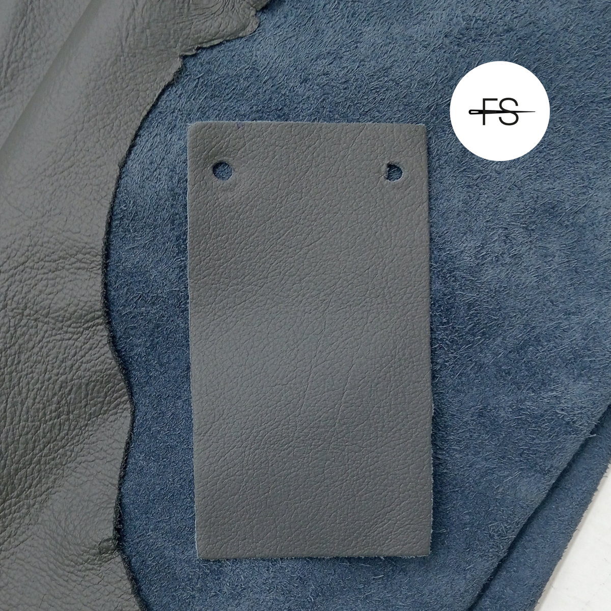 Genuine leather Dark grey