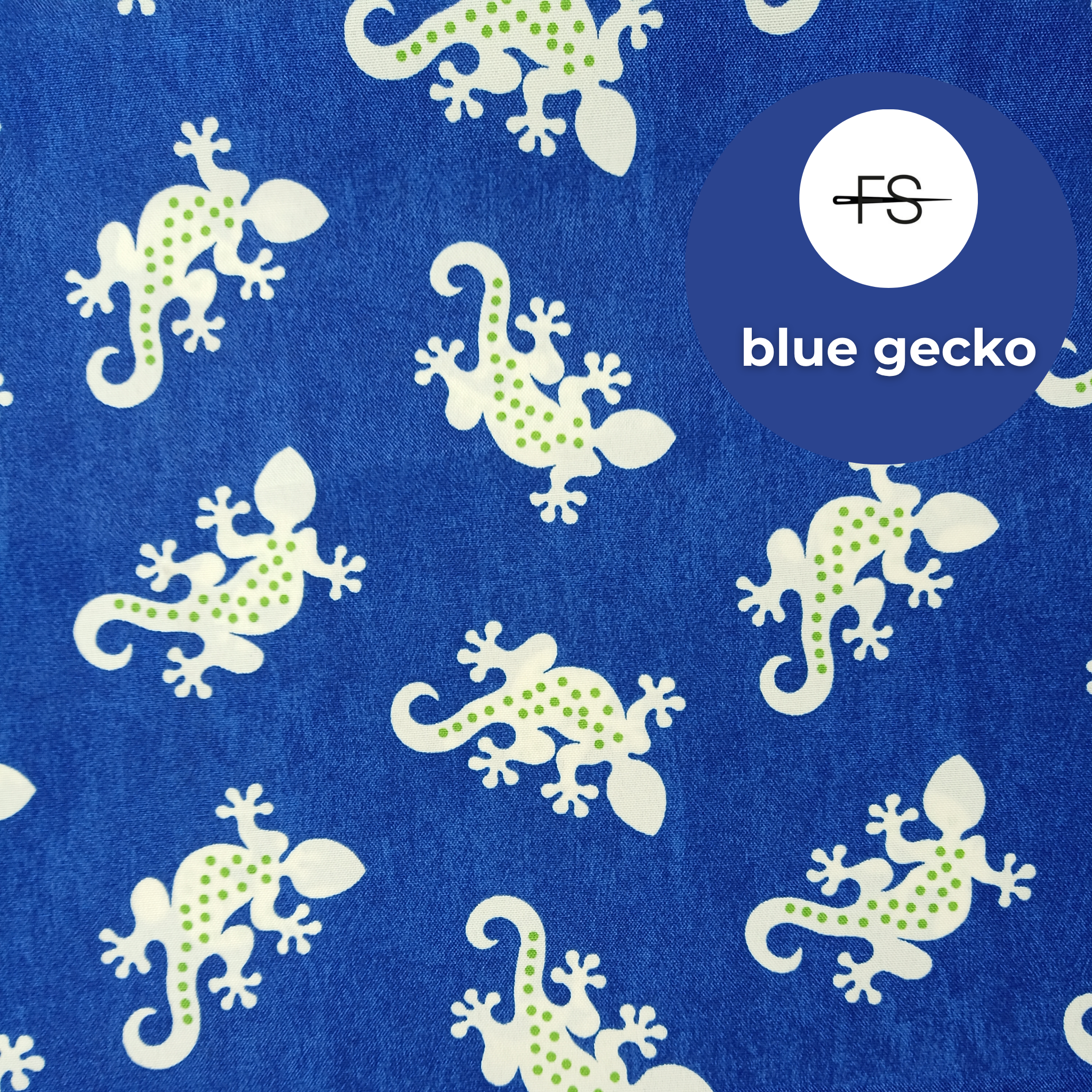 Fabric Tablecloth : Blue Gecko
