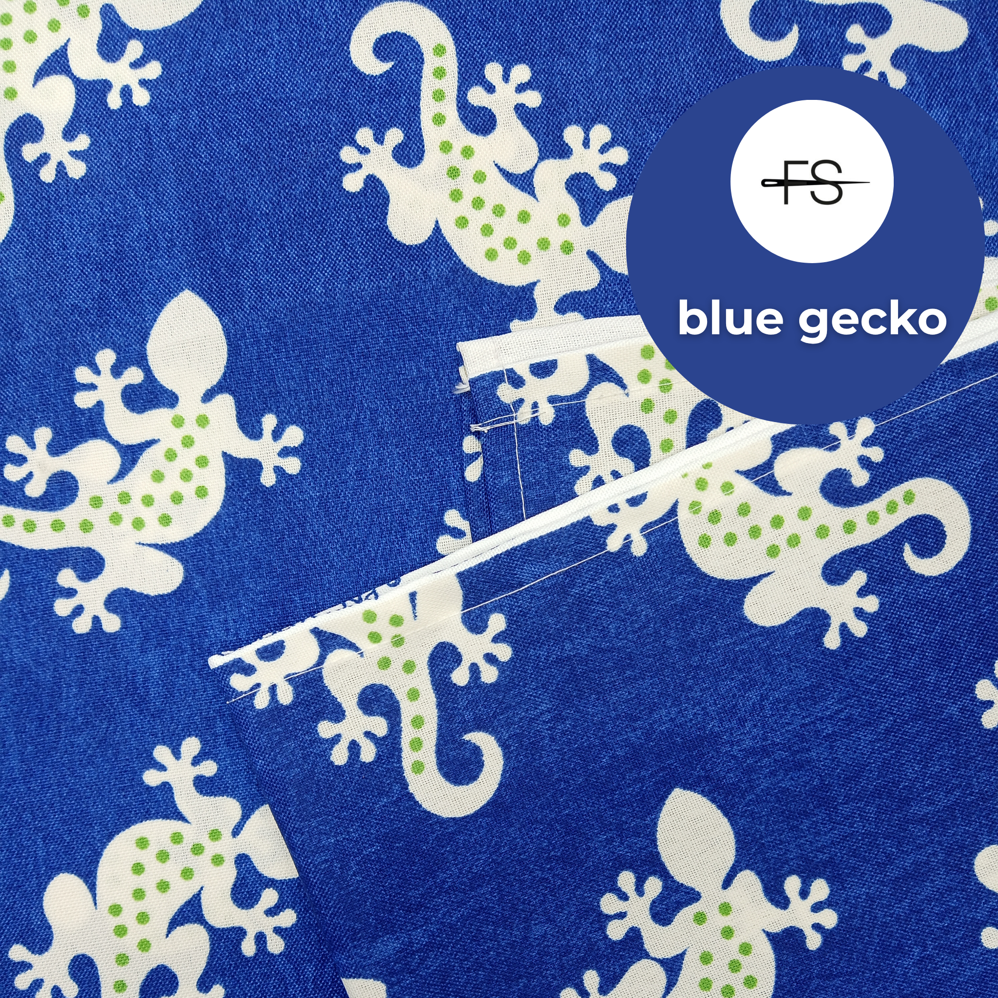 Fabric Tablecloth : Blue Gecko