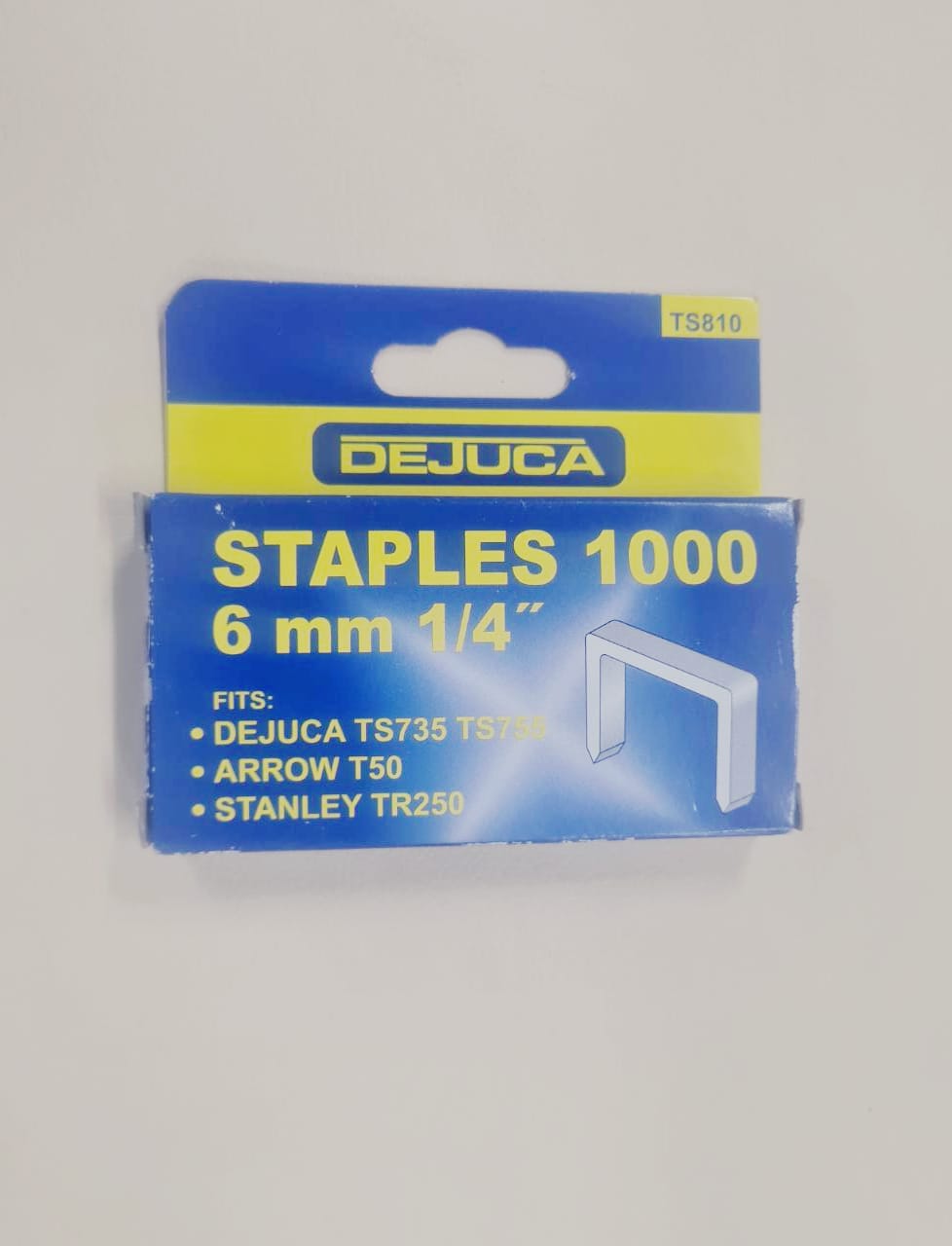 Staples 1000  6mm 1/4" DeJuca TS810 (1000pcs)